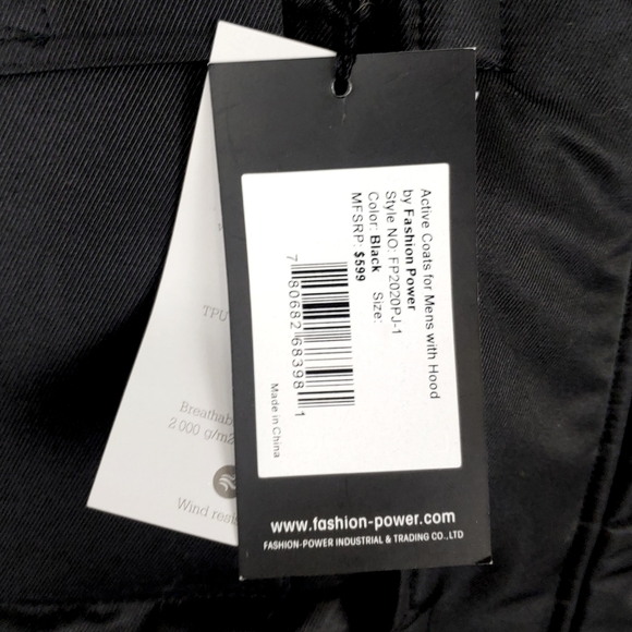 NWT Cross Street $599 Men's Outdoor Hood Puffers Insulated Winter
Black Parka - Picture 9 of 12